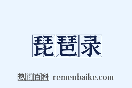 琵琶录是什么意思的图片